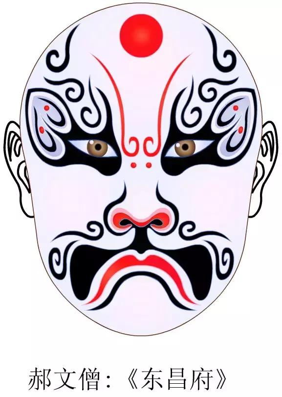 中国京剧脸谱高清典藏,京剧白色脸谱代表人物