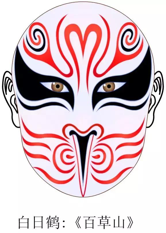 中国京剧脸谱高清典藏,京剧白色脸谱代表人物