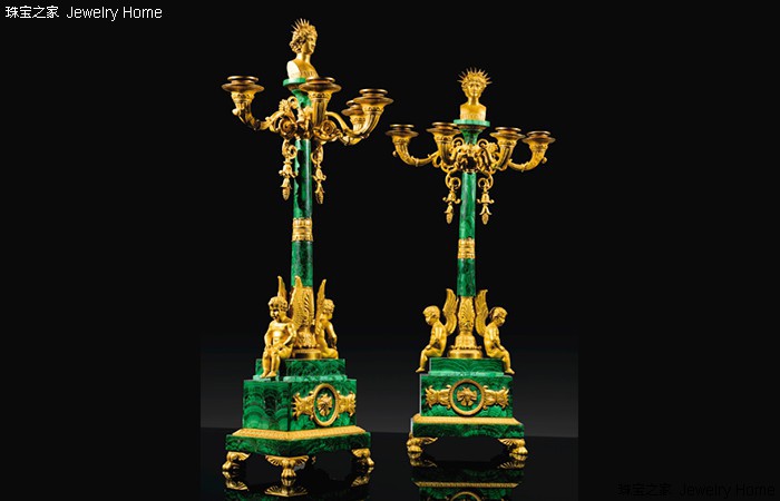 孔雀石大力神杯,大力神杯上的孔雀石