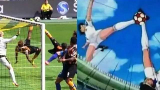 足坛上轰动最大的十大倒挂金钩,里沙利松倒挂金钩还是凌空抽射