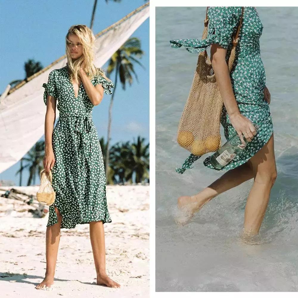 草编包女夏季新款海边田园风,原创棉麻包裙森系小清新