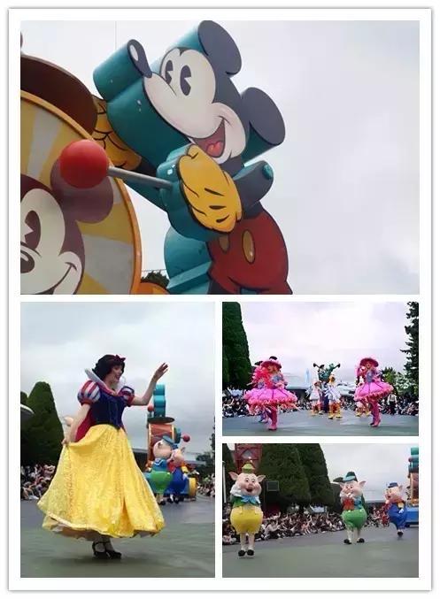 美女妈妈带女儿玩耍,日本迪士尼烟花