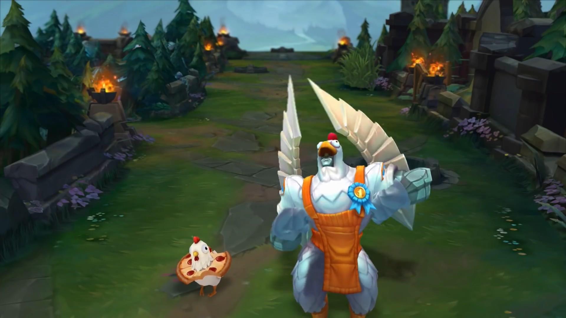 《英雄联盟》鸡里奥愚人节预热视频公开加里奥的皮肤简直笑死人