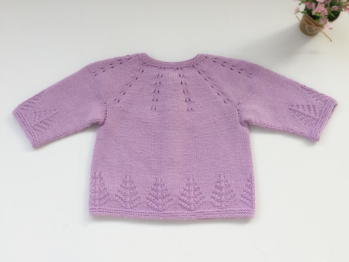 幸运树——宝宝棒针开裆套装编织教程