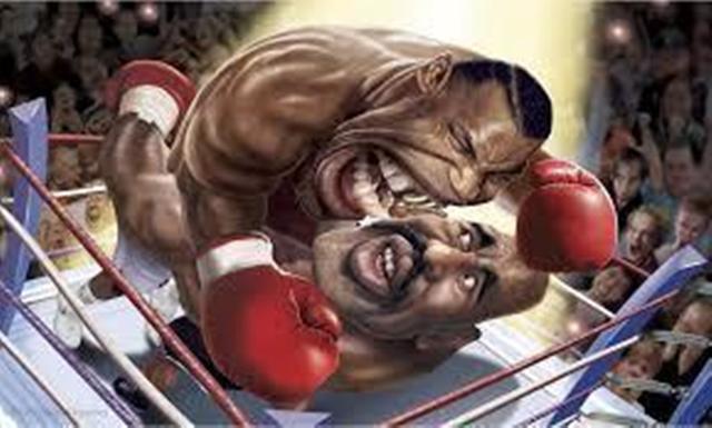 泰森咬耳朵裁判,泰森拳击比赛咬耳朵这一场谁赢了