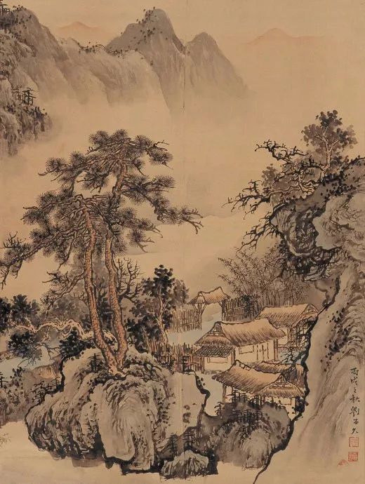 写意山水花鸟画精品欣赏,吴待秋山水画精品欣赏图文