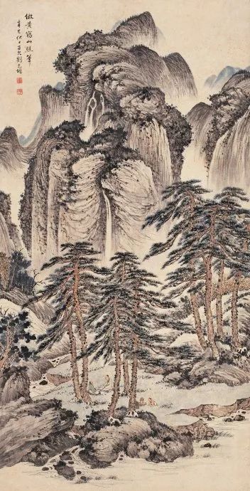 写意山水花鸟画精品欣赏,吴待秋山水画精品欣赏图文
