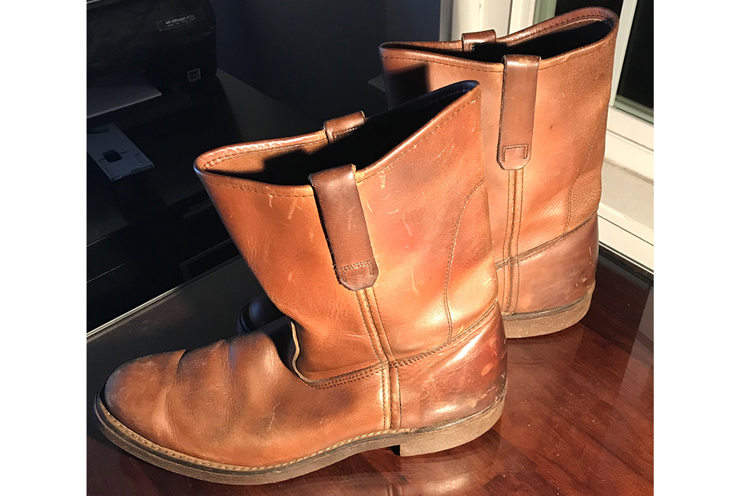 「养牛」落色故事——RedWingPecos皮靴（10年以上）