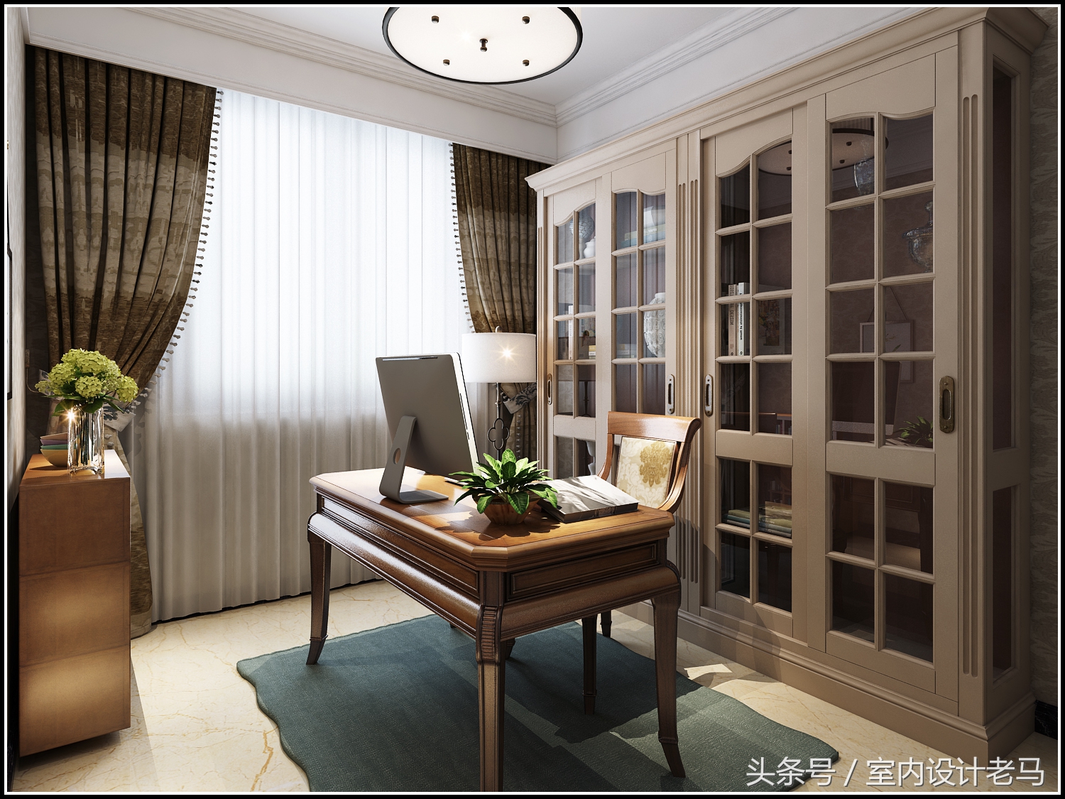 振兴湖境臻园140装修效果图,泰丰观湖两室两厅装修效果