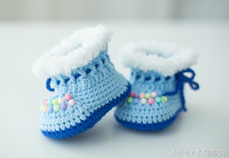 婴儿鞋钩织小靴子教程,宝宝小靴子钩织教程图解
