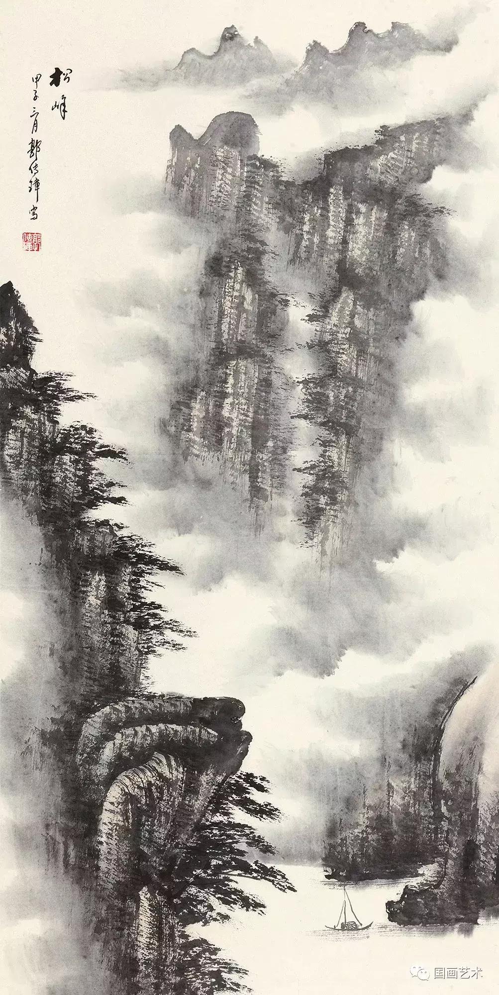 郭传璋山水高清,郭传璋山水画作品欣赏