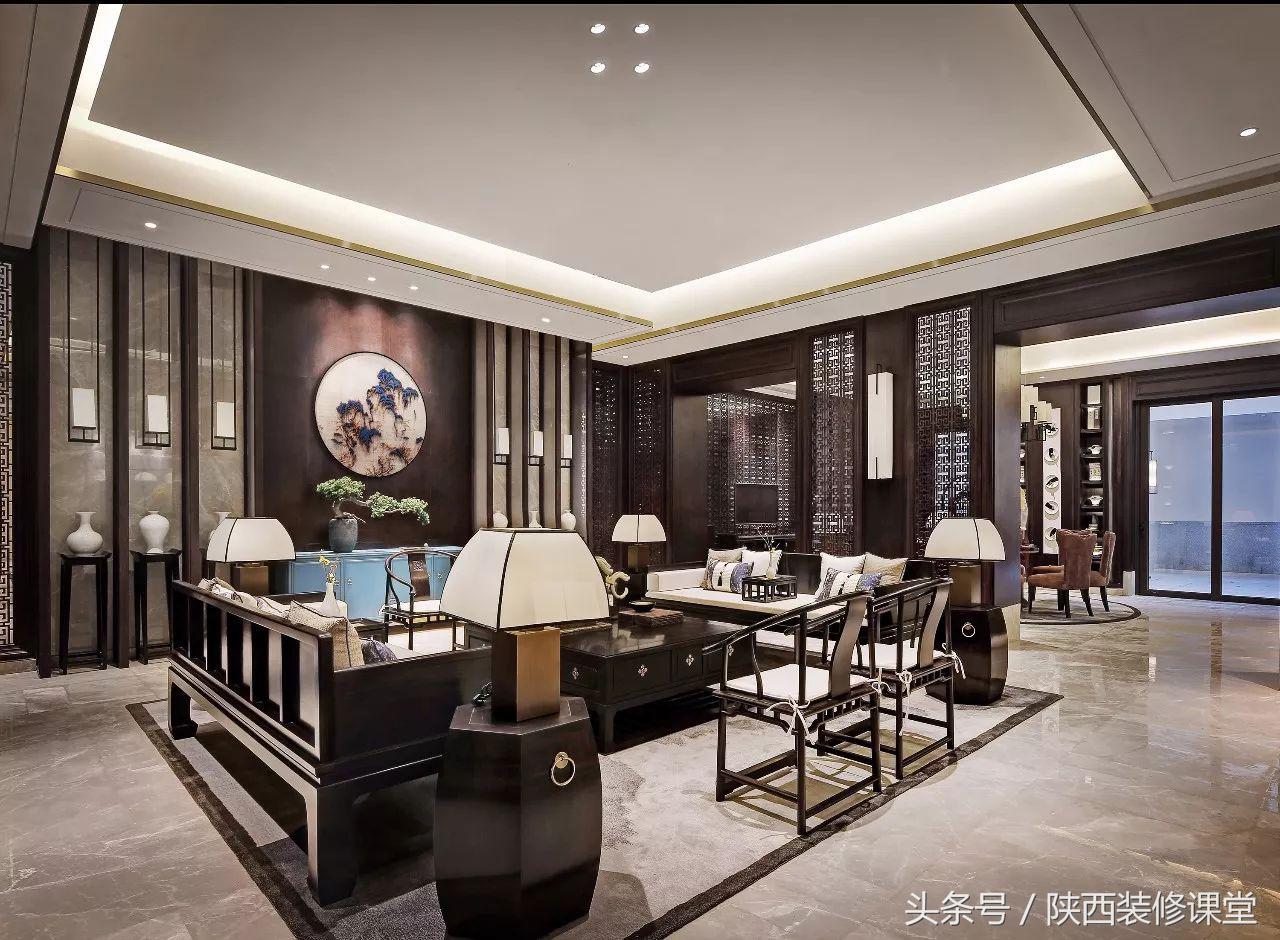 典雅新中式低调沉稳的禅意美学,高端住宅中式轻奢效果图