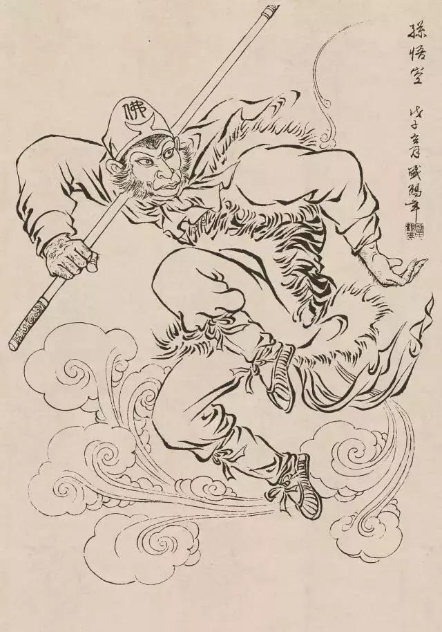 传统人物白描手稿,古代白描人物集锦