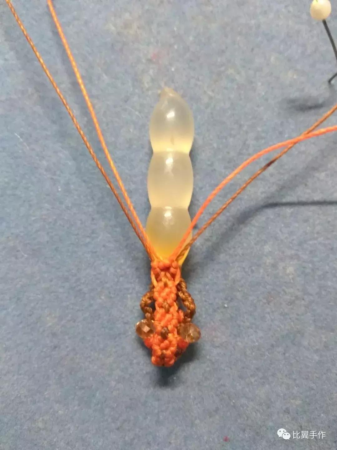 蕾丝花边吊坠扣头教程,简单易学吊坠扣头教程