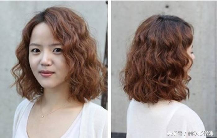 发梢直的蛋蛋卷烫发排杠教程,烫发发型及排杠教程