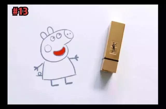 小猪佩奇口红什么颜色,小猪佩奇口红