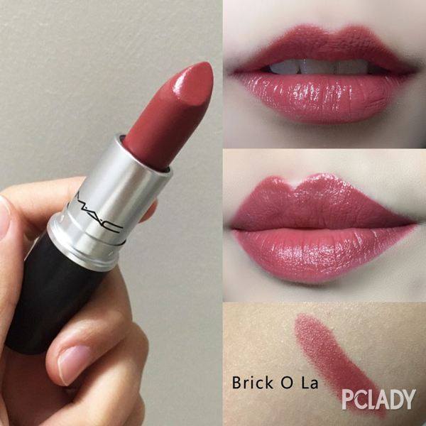 mac口红推荐最新热门色号,魅可mac口红brick-o-la豆沙色