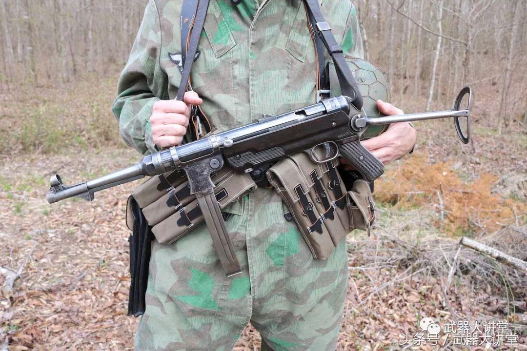 二战德国mp40冲锋枪,二战微型折叠式冲锋枪