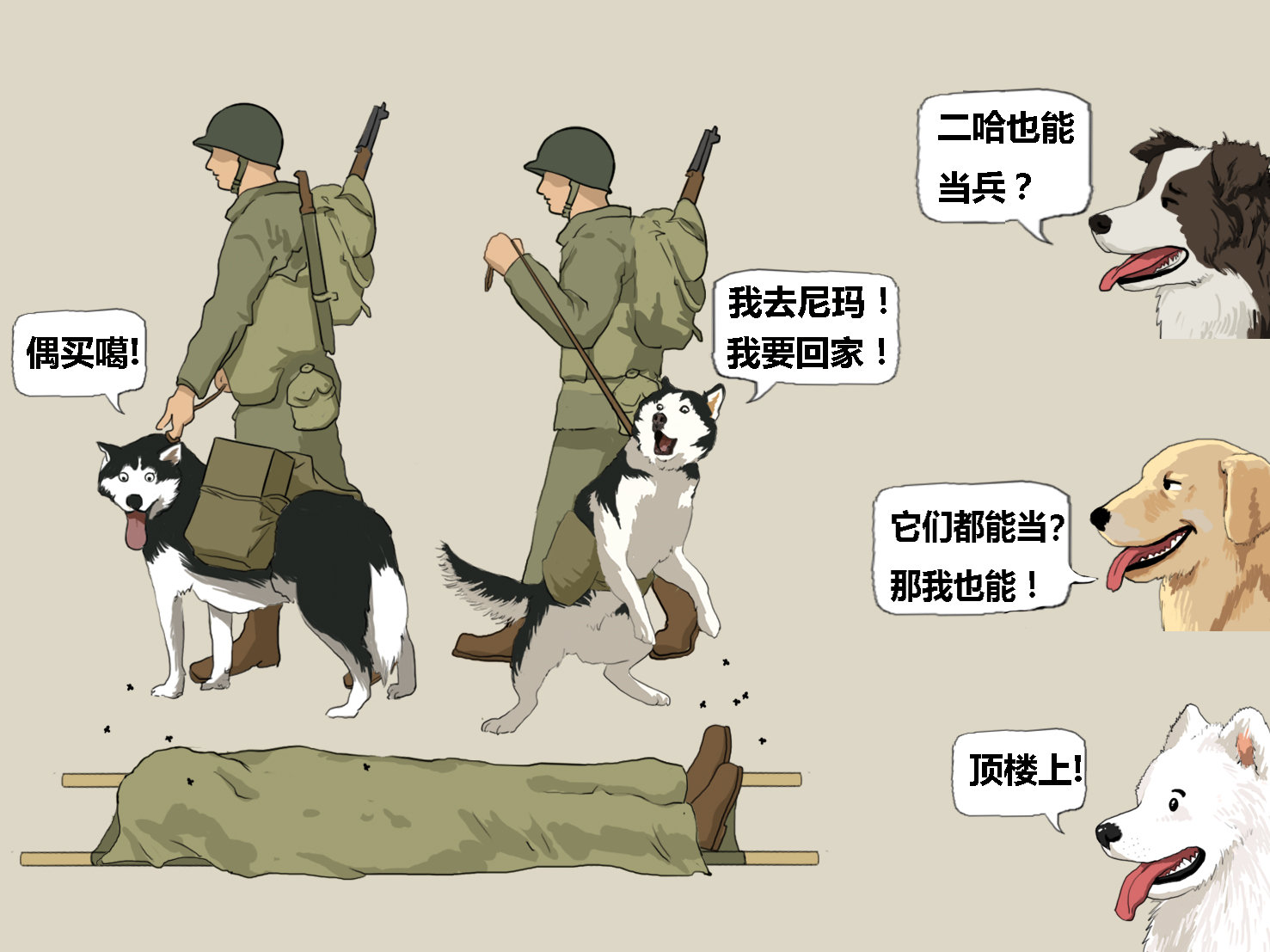 军犬的一生漫画,进击的军犬