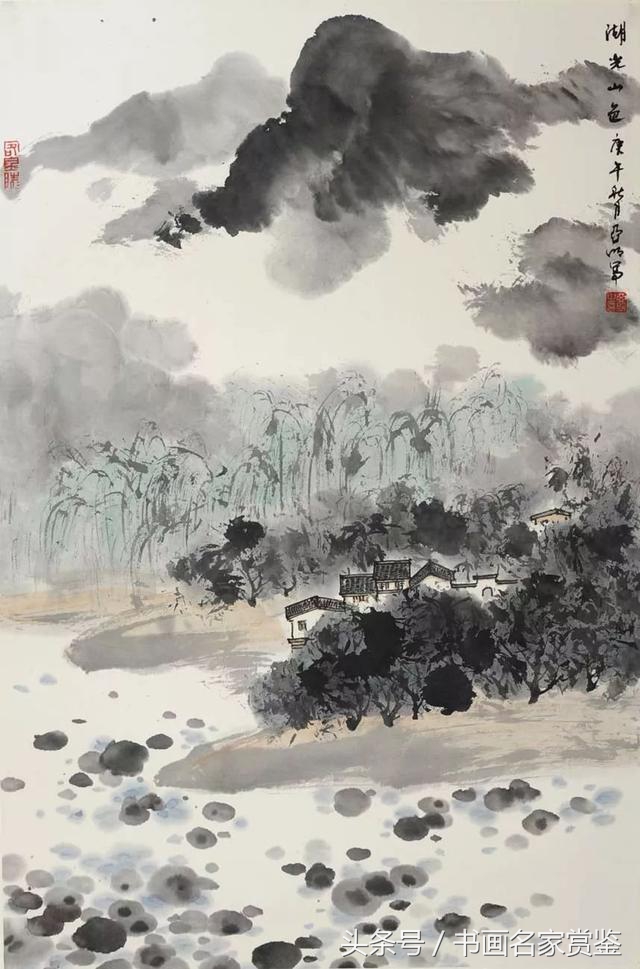 中国画名家亚明,当代金陵画派画家