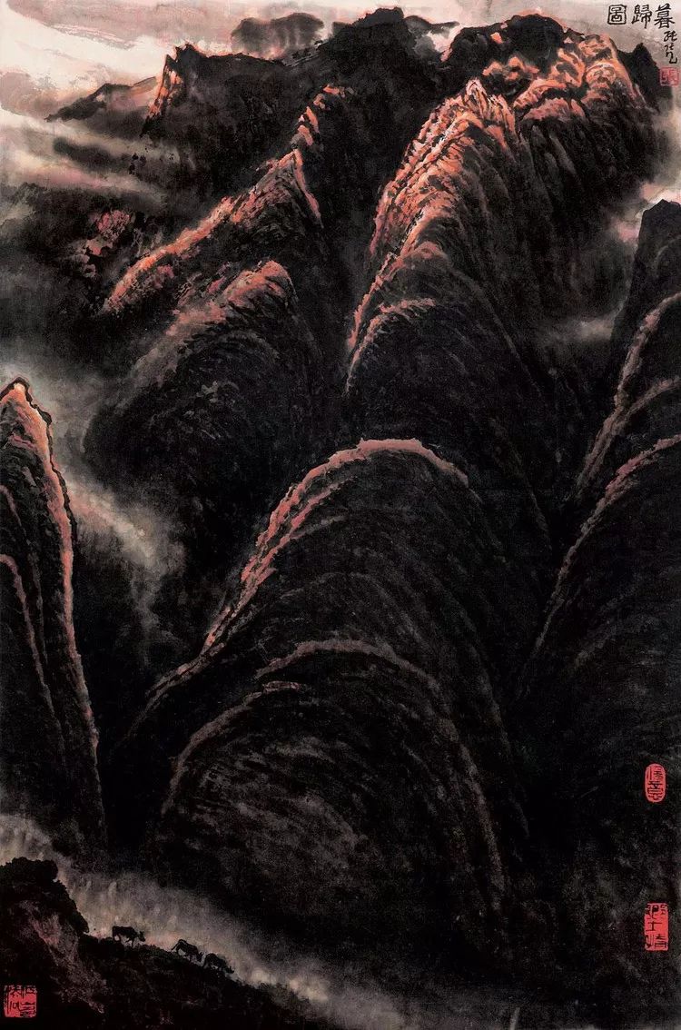 张长韶水墨山水画欣赏,张凭山水画教学