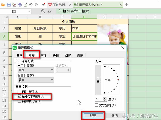WPSExcel入门2:怎样快速调整单元格大小