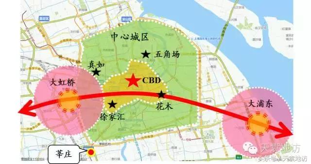 莘庄副中心城市五大片区规划边界,莘庄2035城市副中心规划