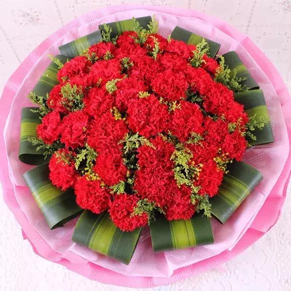 母亲节一束康乃馨送给最亲爱的人,母亲节送妈妈康乃馨图片