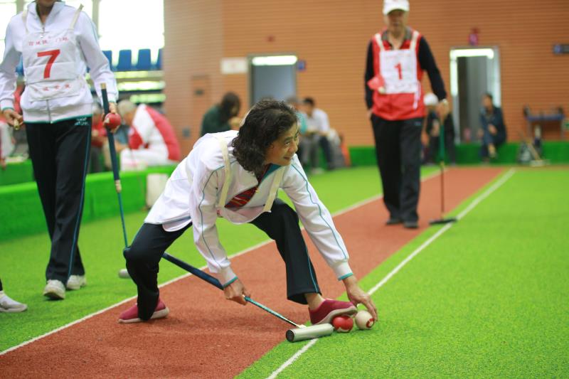 我市第九届门球赛开幕,浙江金华门球赛