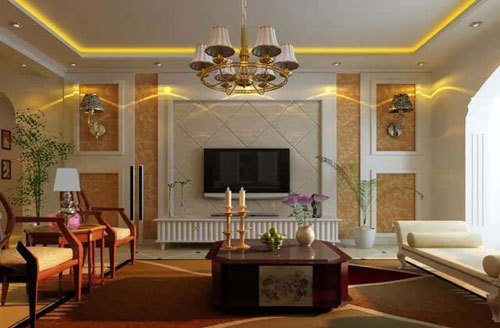 小户型2米7宽电视背景墙设计,小户型中式电视背景墙效果图