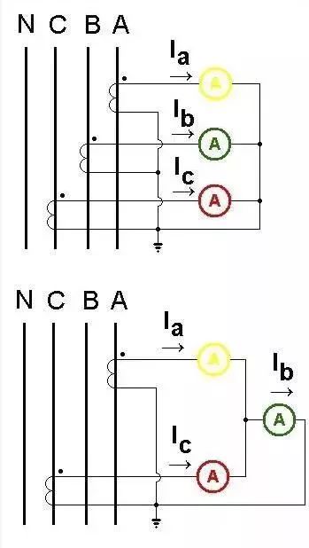 电气接线图上面的电流互感器画法,配电柜互感器电流表接线图