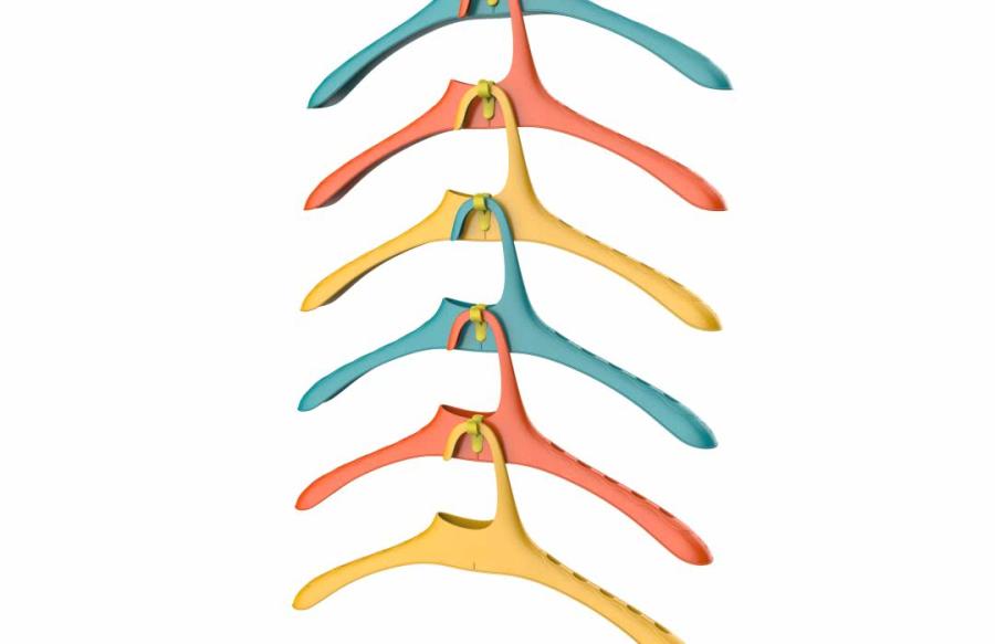 挂衣架神器可挂100个衣架,衣柜垂直挂衣架推荐