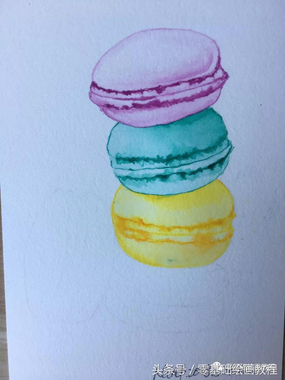 蓝色妖姬丙烯水彩画教程,萌新可以画的水彩教程