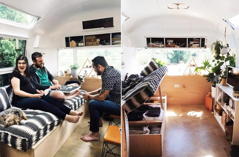 废旧拖车大变身，看小两口造出一个北欧家