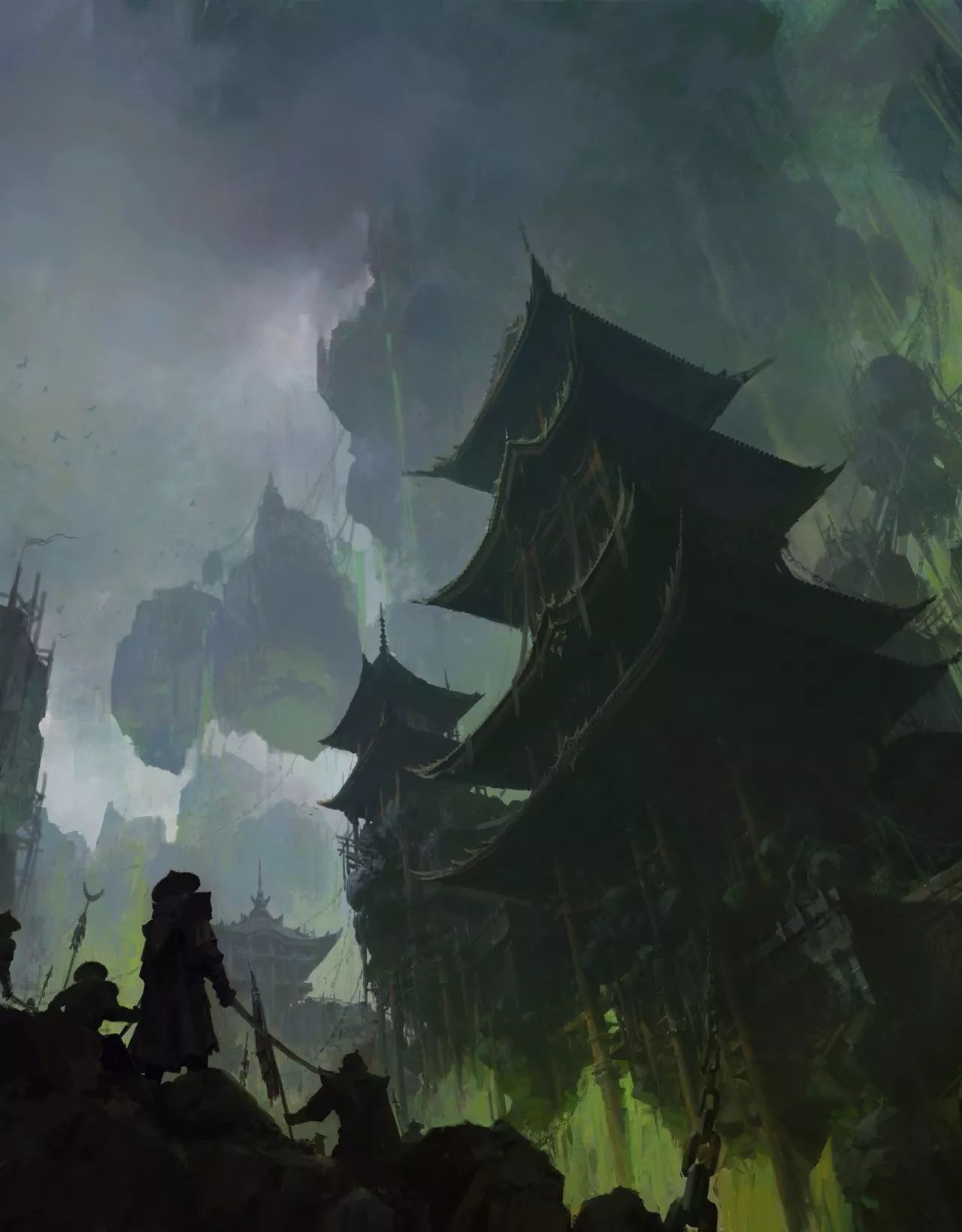 中式场景原画设计教程,国人插画师写实风格的插画欣赏