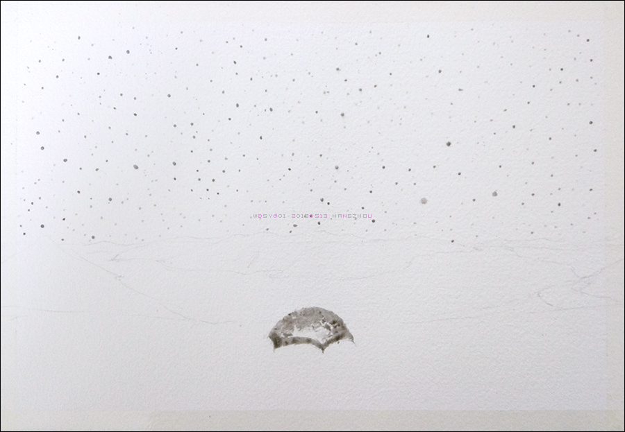 水彩笔画星空风景,水彩风景星空