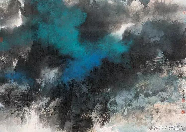 何百里的彩墨画,何百里美术作品欣赏