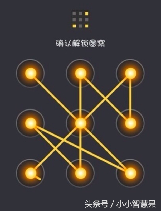 蒙圈了,手机图案解锁的花式玩法,最后一个怎么解啊,在线等,急