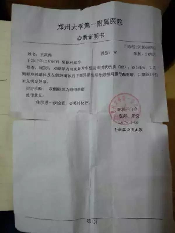 河南眼癌女童母亲“诈捐”事件还原