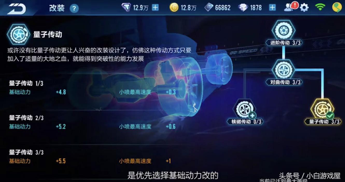 手游QQ飞车：点券A车飞跃全面数据测评，一项数据在点券A中最顶级