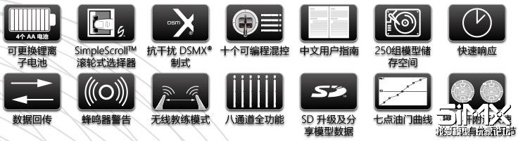 spektrum世派遥控器设置,spektrum8遥控器