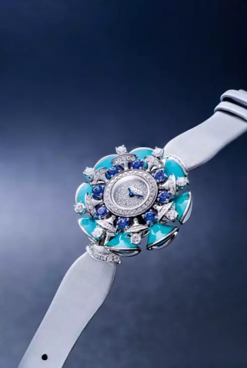 钻石铂金珠宝腕表,八心八箭黄金腕表