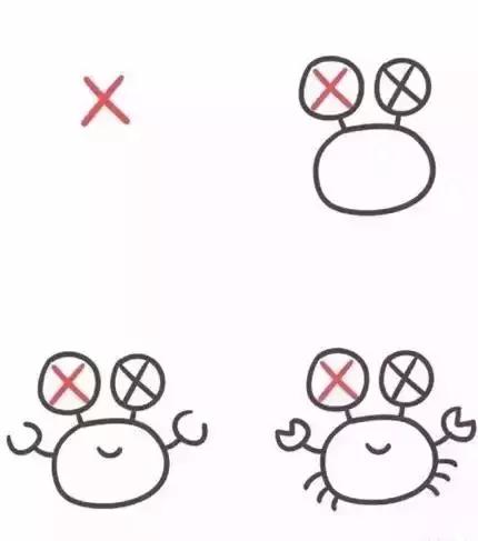 用字母画孩子的简笔画,如何用简笔画数字宝宝