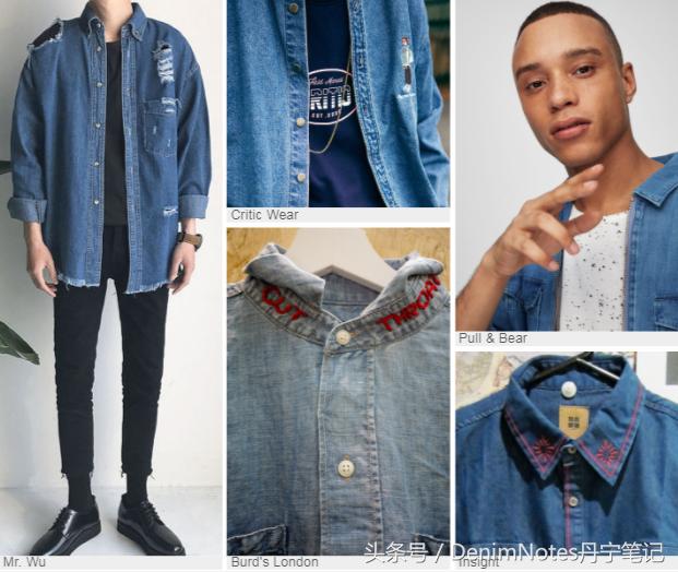 男士必备衬衫单品,男士牛仔衬衫经典搭配