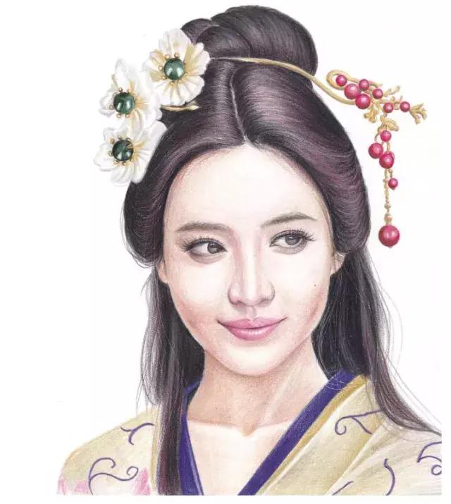 彩色铅笔教程小仙女,彩色铅笔仕女教学