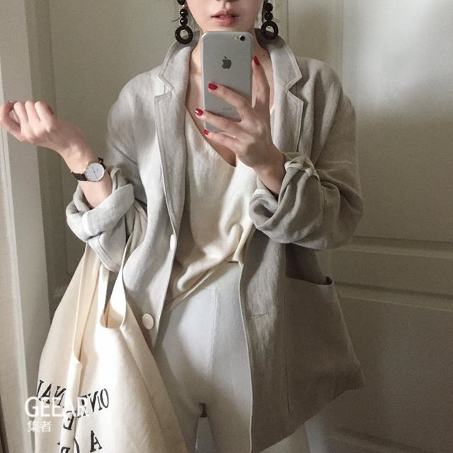 知性简约耳饰,知性风格耳饰