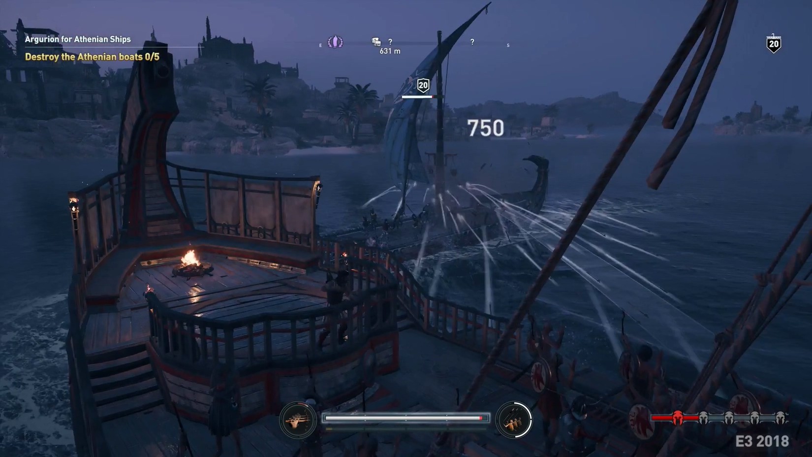 E32018：《刺客信条：奥德赛》新演示斯巴达国王上演信仰之跃