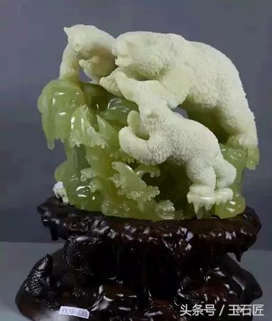 岫岩花玉深绿色原石图片,岫岩花玉哪个颜色贵图片