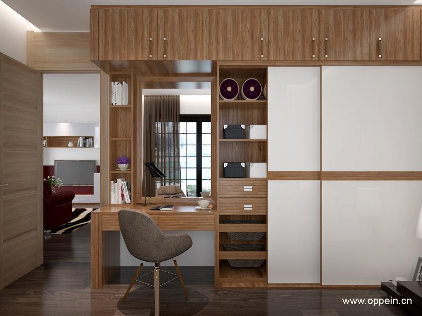 书房卧室一体衣柜,书房衣柜一体