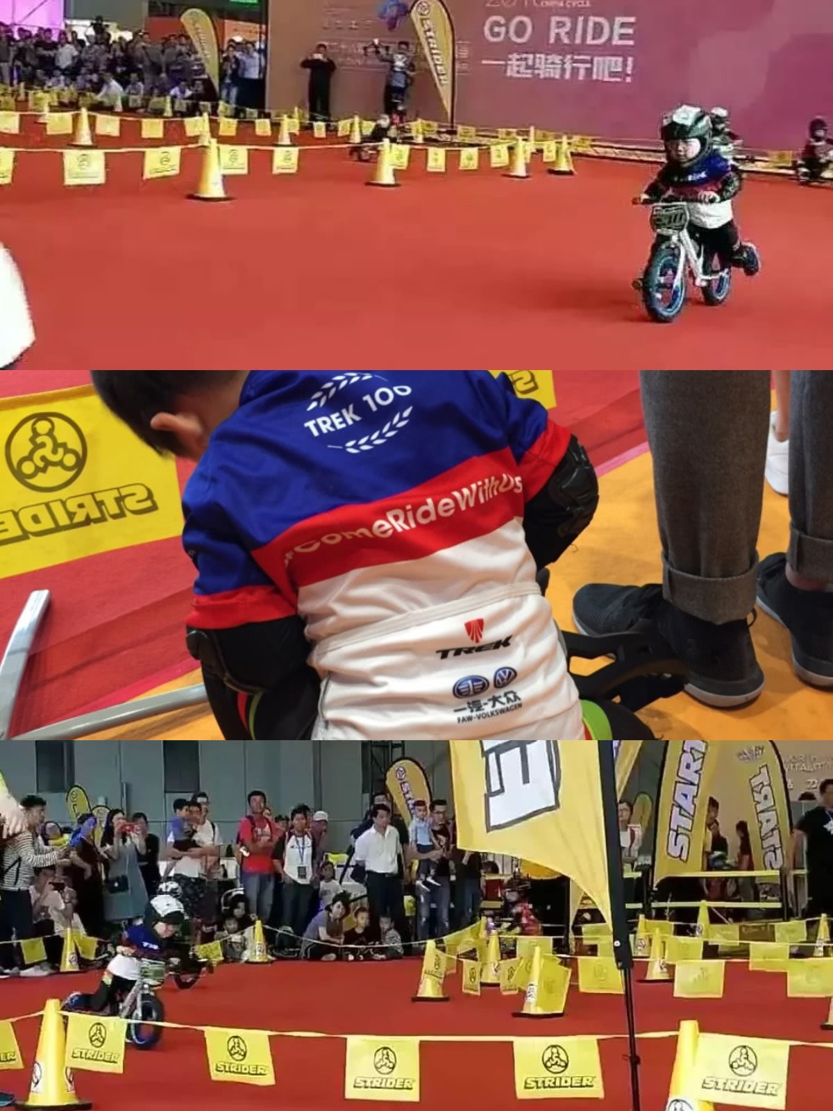 南京3岁萌娃，旋风小子骑平衡车